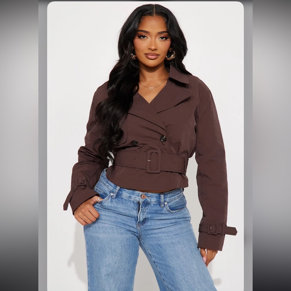 Chocolate and Khaki Trench Coat